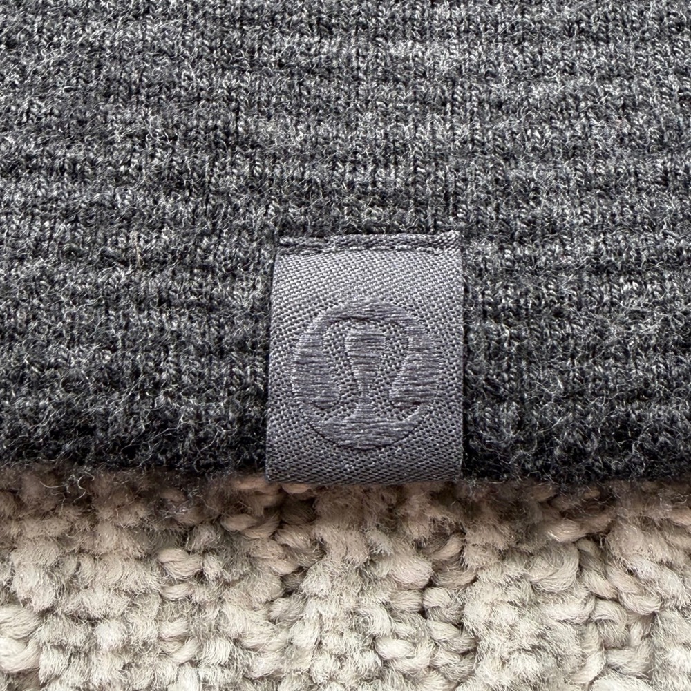 Lululemon Sweater Womens Size 10 Gray Crewneck Ribbed Knit‎ Long Sleeve Pullover - Picture 2 of 7